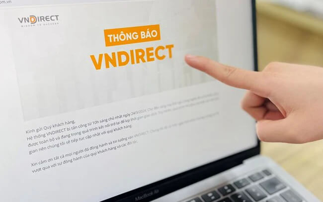 vndirect bị tấn công